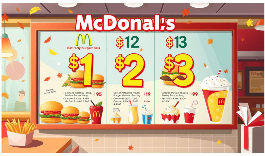 McDonald’s $1 $2 $3 Menu With Prices 